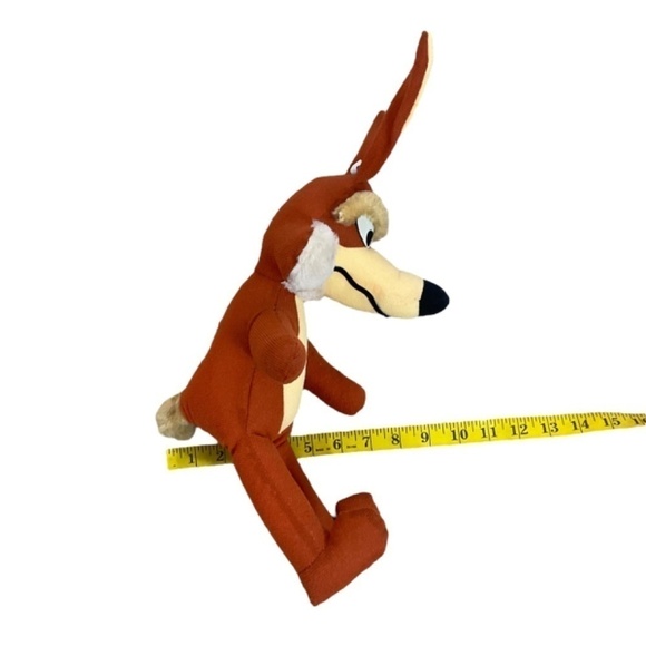 Vintage  Wile E Coyote (Genius) Plush Toy 1971 by Warner Bros 17” By Mighty Star - Picture 11 of 11